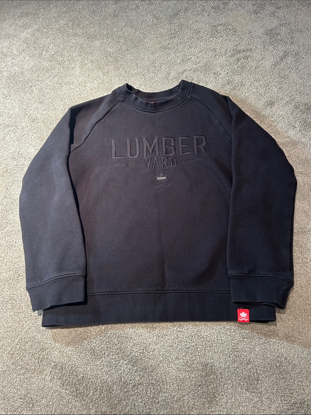 CCM Kids Black 'Lumber Yard' Crewneck Sweatshirt